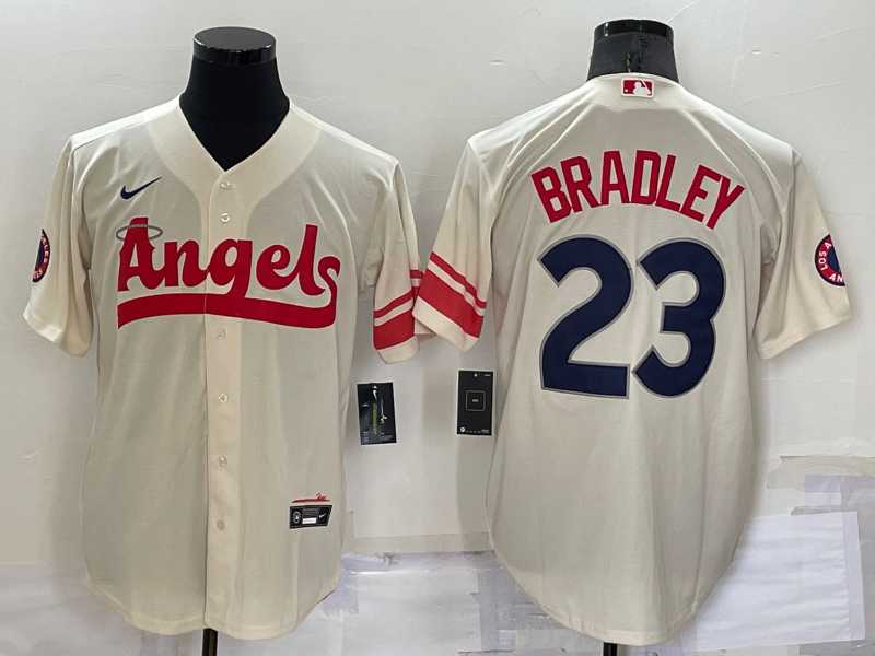 Angels 23 Archie Bradley Cream Nike 2022 City Connect Cool Base Jersey,We sell and wholesale Angels 23 Archie Bradley Cream Nike 2022 City Connect Cool Base Jersey on line form chian!